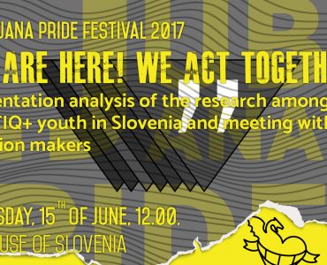 We are here! We act together. Presentation analysis of the research among LGBTIQ+ youth in Slovenia and meeting with decision makers