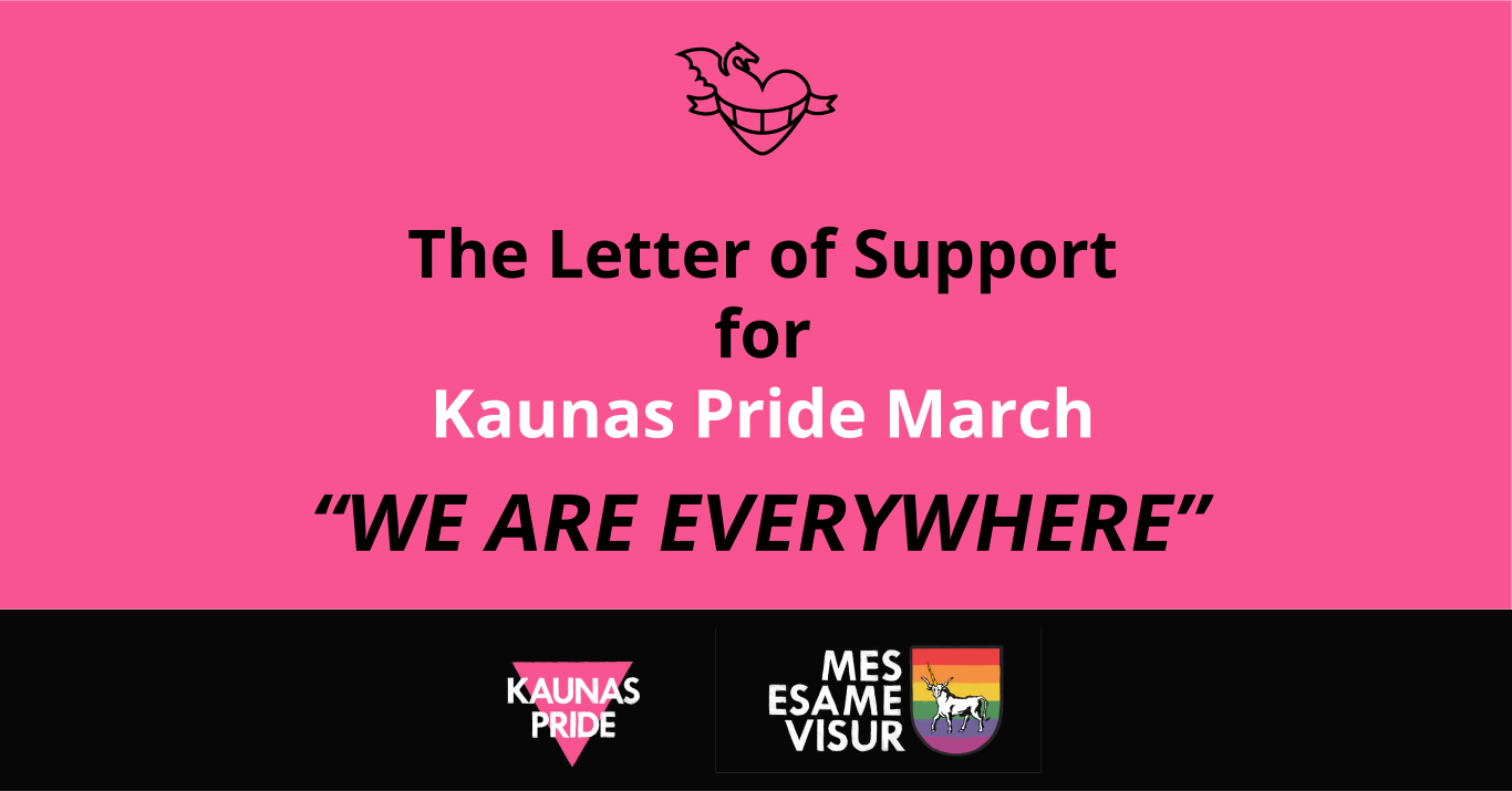 The Letter of Support for Kaunas Pride March