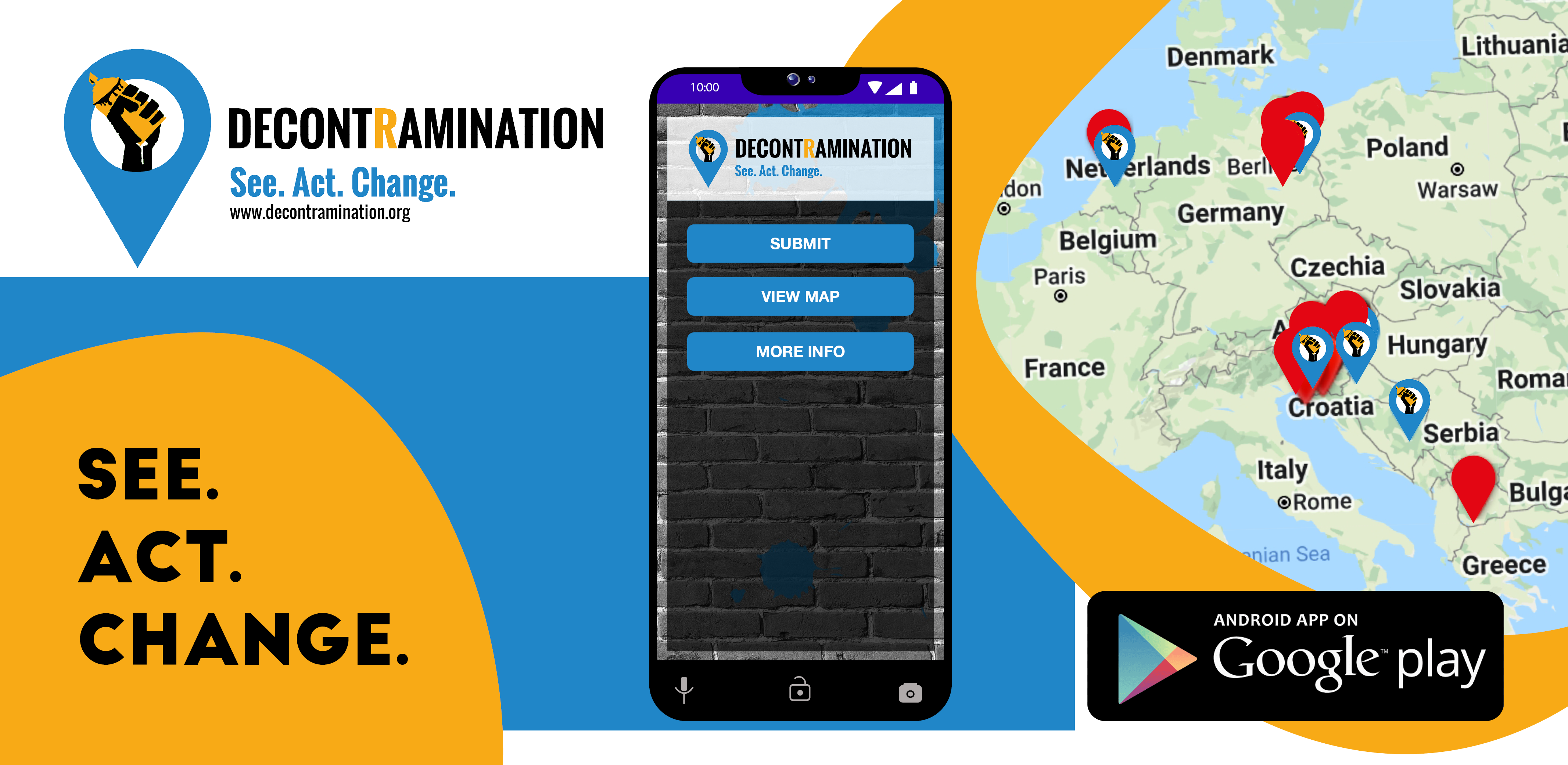 Introducing DecontRamination mobile app to track hate speech in the public spaces