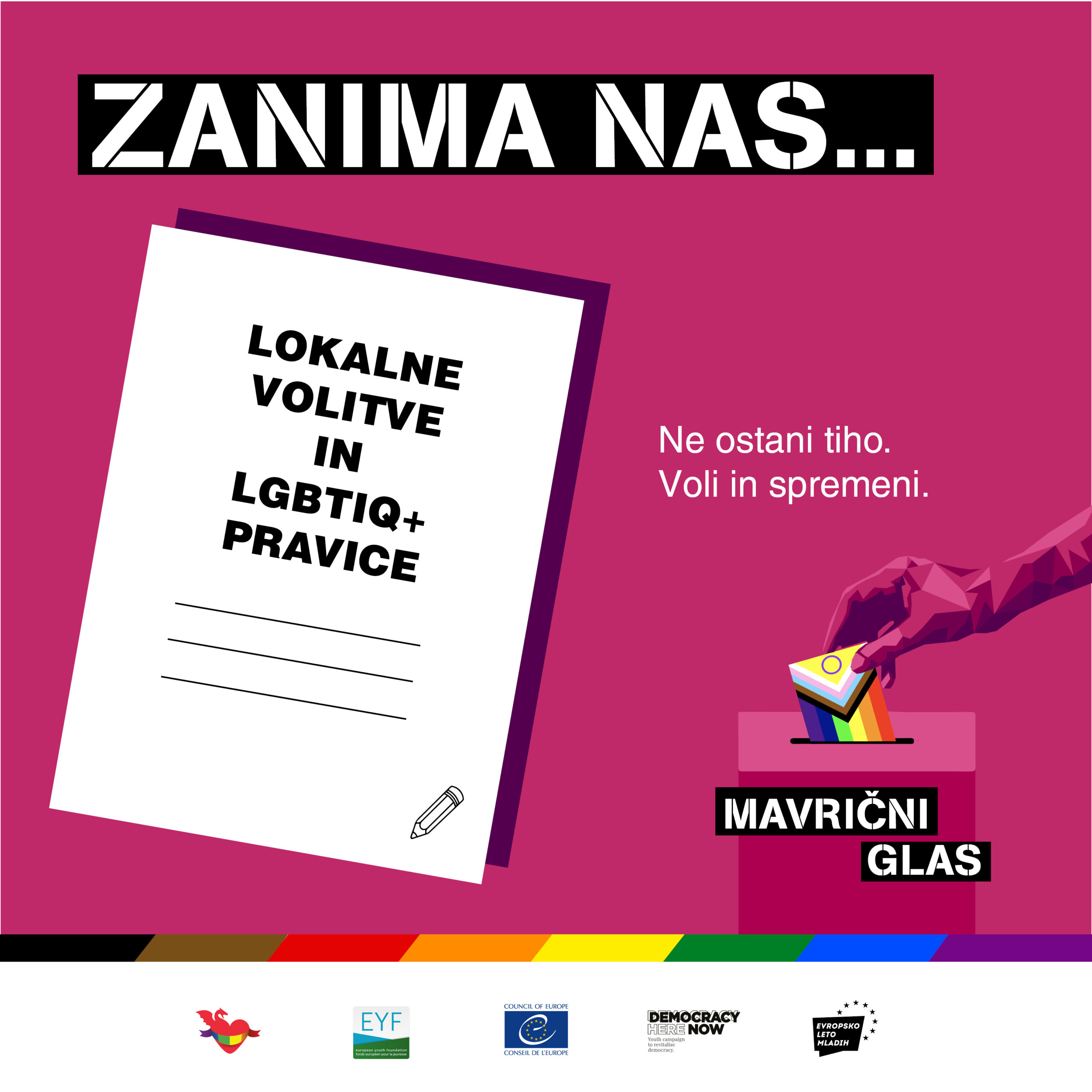 Vprašalnik – lokalne volitve in LGBTIQ+ pravice