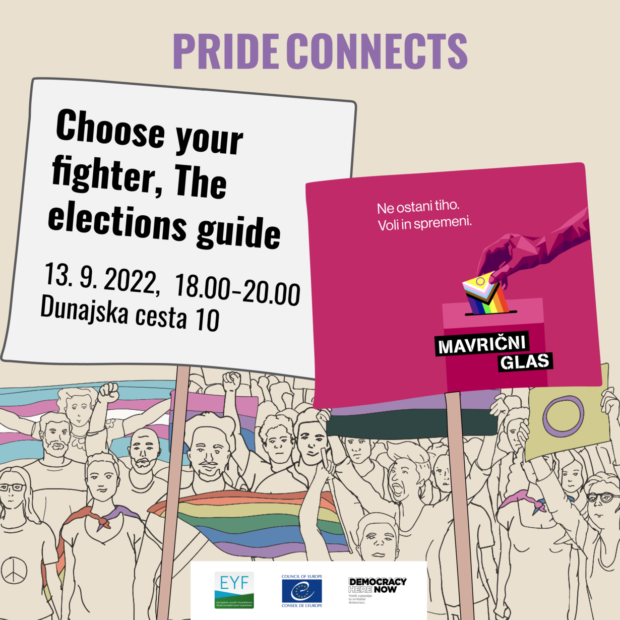 Parada povezuje: “Choose your fighter, The elections guide”