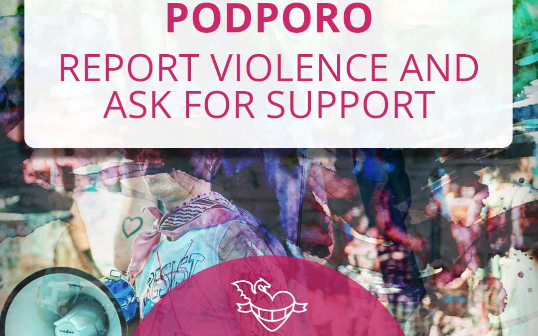 Poročaj o nasilju in zaprosi za podporo