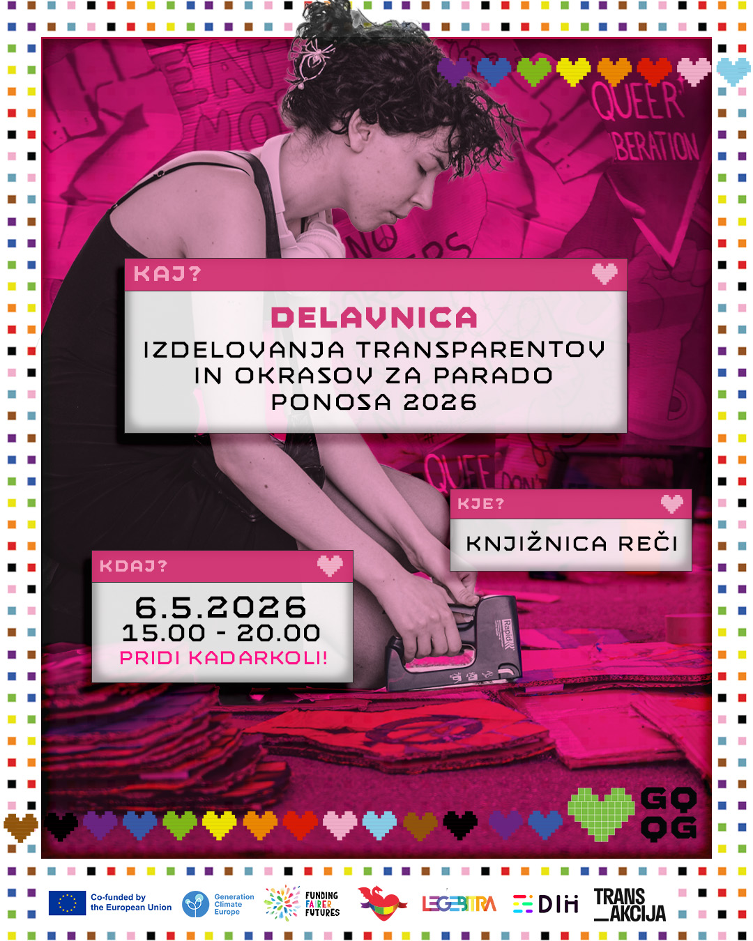 IZDELAVA TRANSPARENTOV IN OKRASOV ZA PARADO!