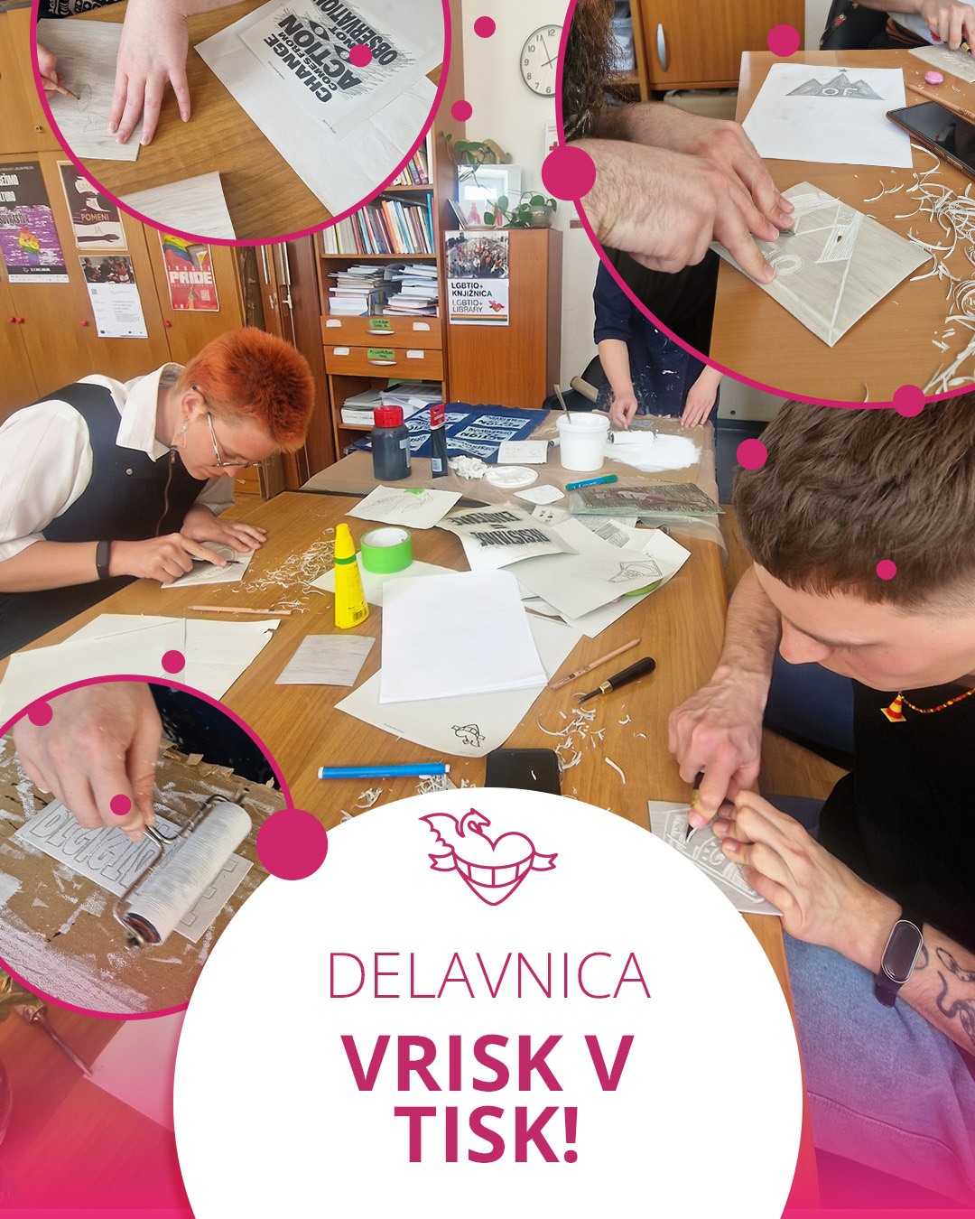 Delavnica: Vrisk v tisk!