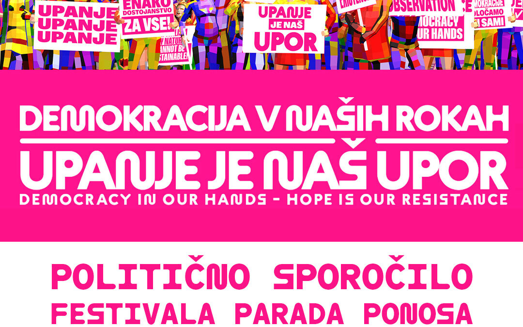 Politično sporočilo Festivala Parada ponosa 2026: