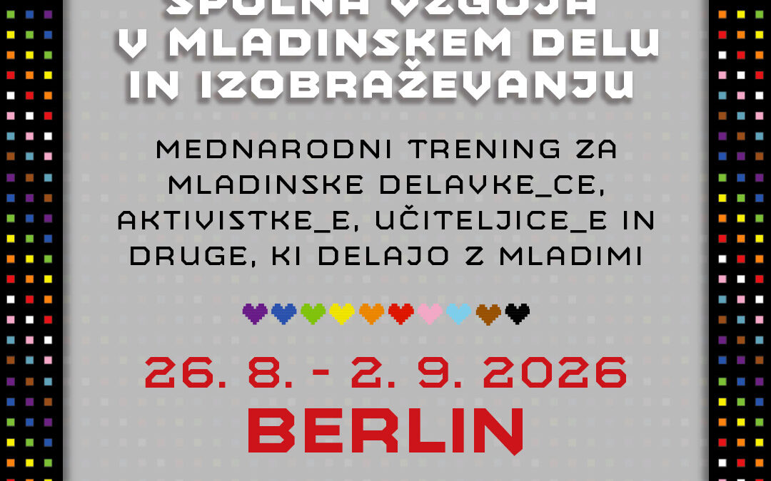 Mednarodni trening: Spolna vzgoja v mladinskem delu in izobraževanju