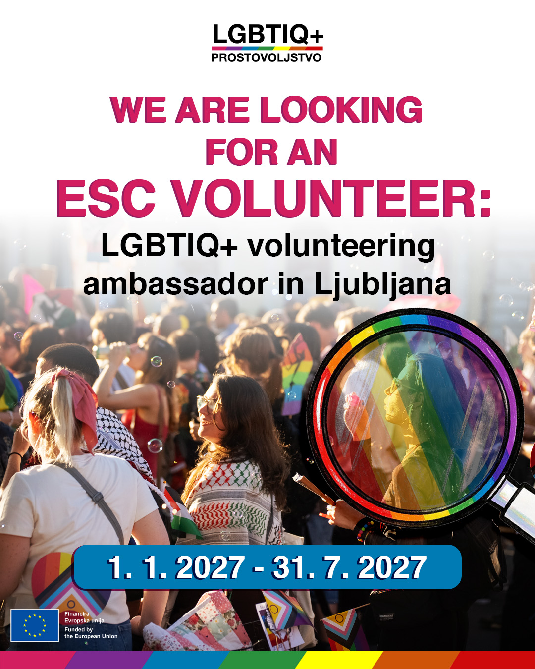 ESE poziv: LGBTIQ+ volunteering ambassador